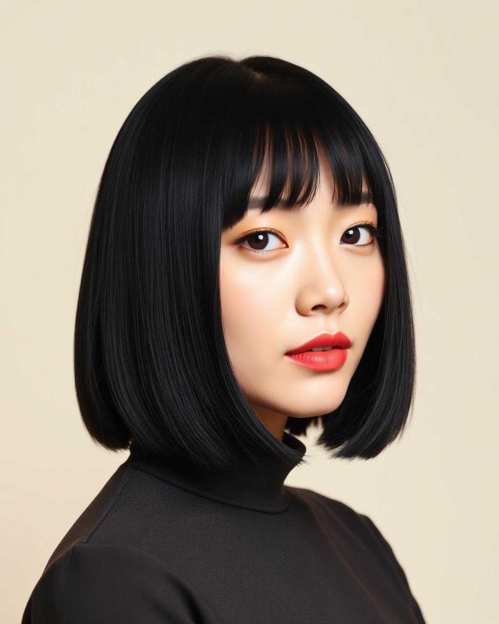 經典日系黑髮 Bob